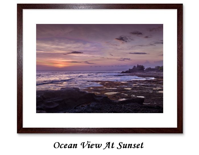 Ocean View At Sunset